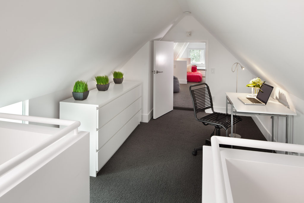 Attic/loft turned contemporary home office